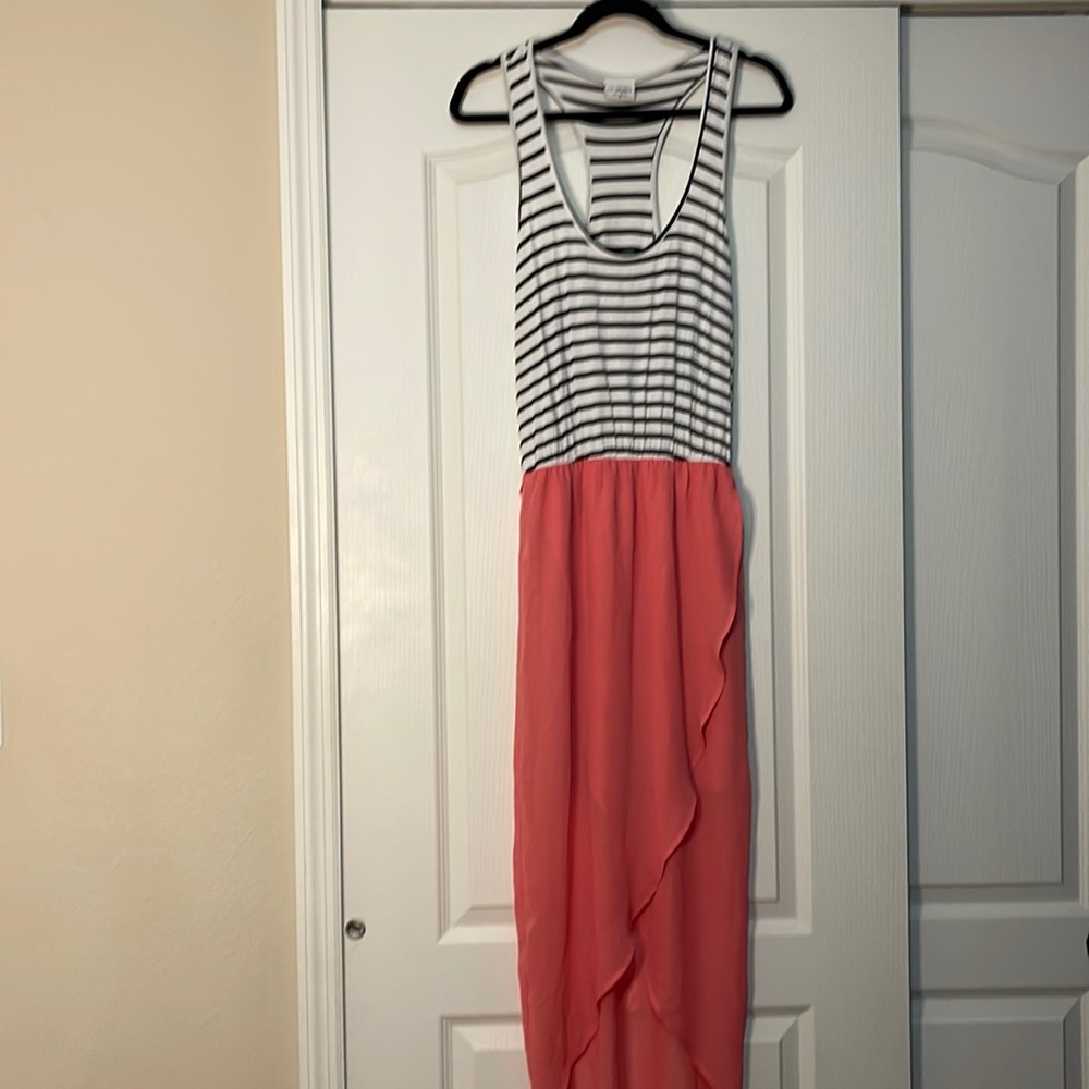 High low racerback dress